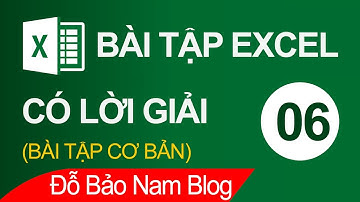 Bài tập Excel cơ bản có lời giải tổng hợp 06 (Bảng tính tiền điện)