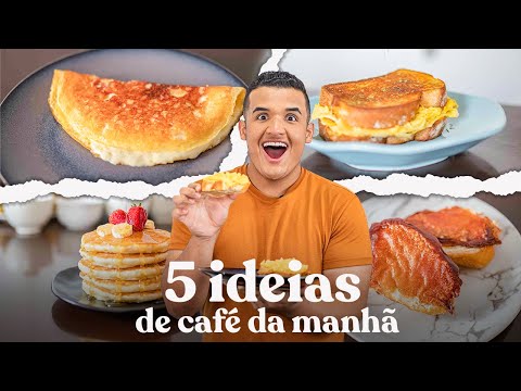 Vídeo: 5 Ideias Para O Café Da Manhã Certo