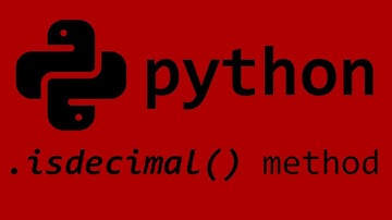 Python isdecimal() string method