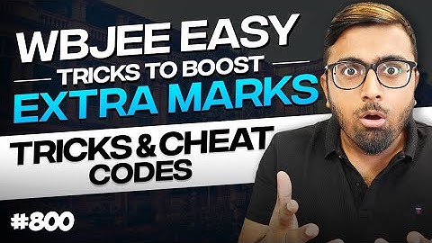 🤯WBJEE easy tricks to boost extra marks💯🔥| Tricks & Cheat Codes #800 #wbjee2024 #tukkatrick #arsquad