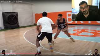 Reacting to 1v1 Basketball Cash vs ZackTTG!