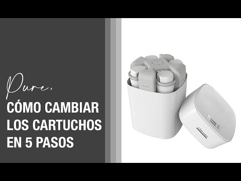 Cómo cambiar los cartuchos PP - C1 - C2 de Pure en 5 pasos.