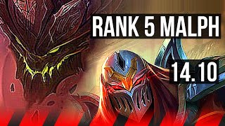 MALPHITE vs ZED (TOP) | Rank 5 Malph, 5/1/8 | EUW Challenger | 14.10