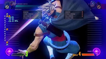 Marvel vs. Capcom Infinite - 7010 dmg Two meter combo with Strider-Dorm