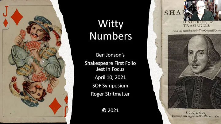 Roger Stritmatter  Witty Numbers: Ben Jonsons Shak...