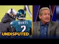 UNDISPUTED | Skip Bayless &quot;on fire&quot; Doug Pederson benching Jalen Hurt to close Cowboys hope playoffs