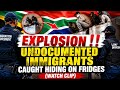 Chaos In Johannesburg ‼️ Undocumented Immigrants Are Caught Hiding On Fridges (watch clip).