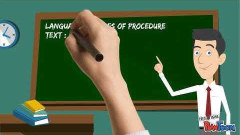 LEARNING PROCEDURE TEXT