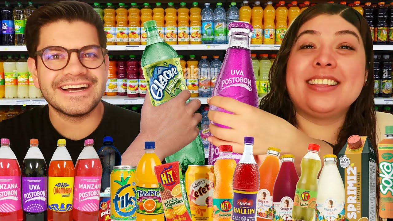 PROBANDO BEBIDAS RARAS en COLOMBIA!!! | Benshorts