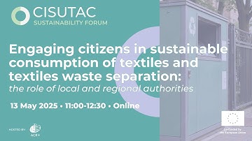 Engaging citizens in sustainable consumption of textiles and textiles waste separation