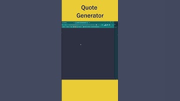 Build a random quote generator using HTML, CSS & JavaScript