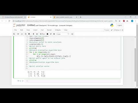 Naive Gaussian Elimination