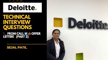 Deloitte Technical Interview Questions | Python, SQL, Cloud, Big Data | My Real Experience & Tips