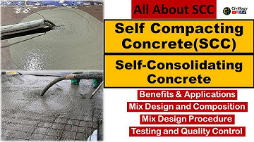 Self compacting concrete(SCC)|Self consolidating concrete?|Mix design of Self compacting concrete