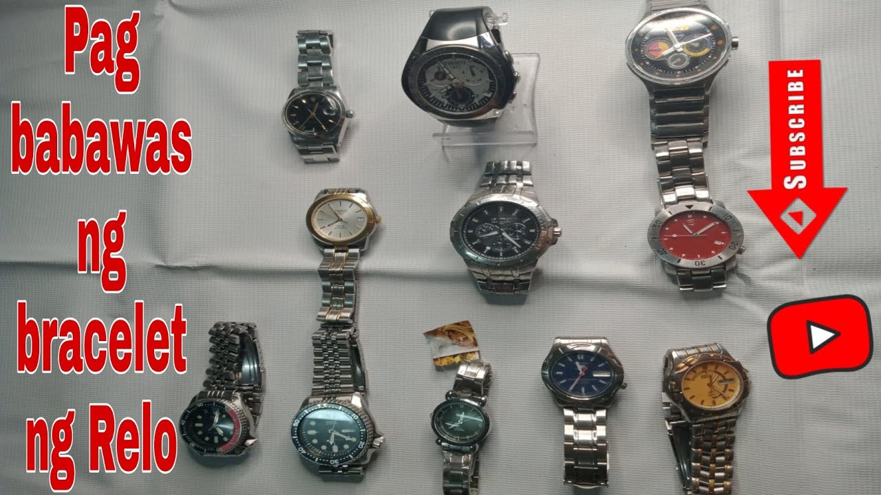 Paano mag bawas ng bracelet ng ibat-ibang Uri ng Relo | step by step ...