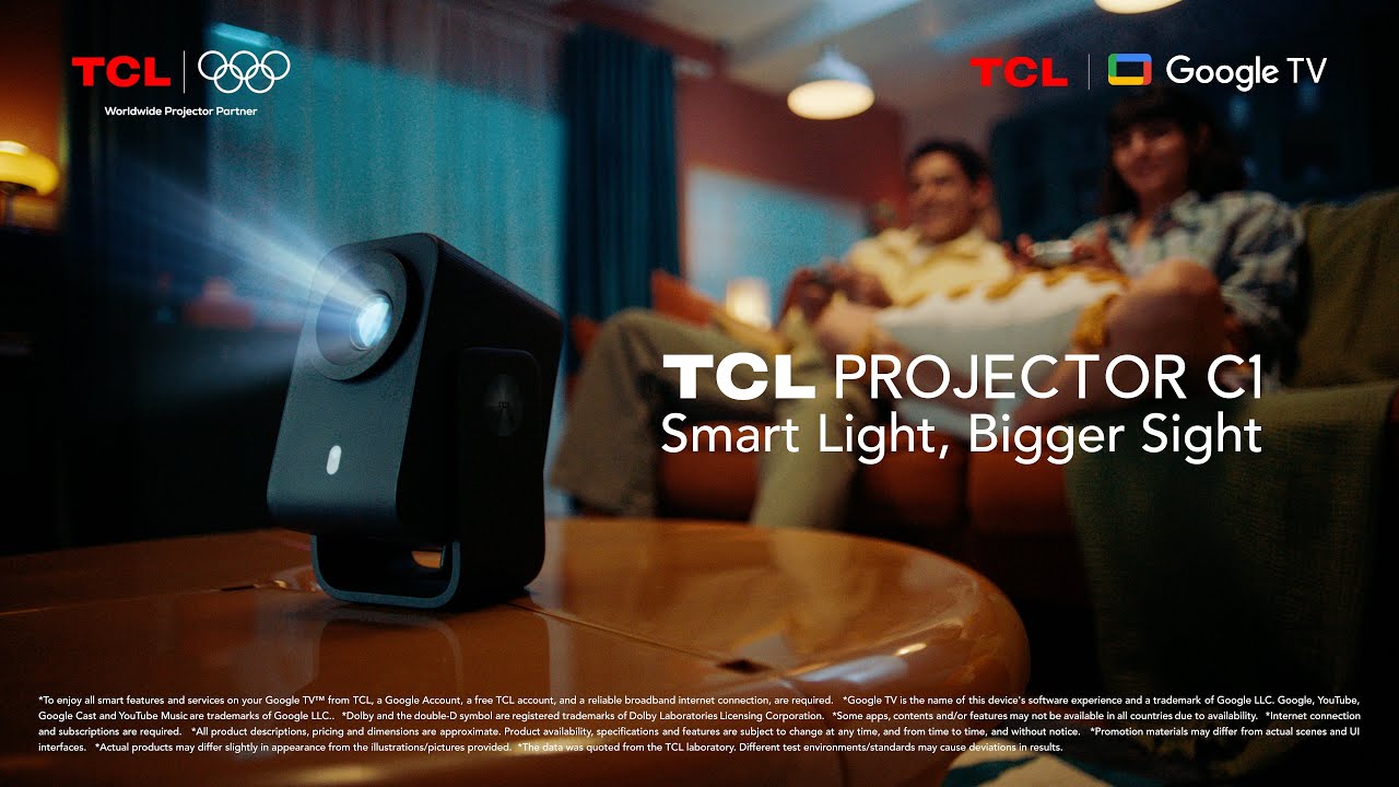 TCL Projector C1 1080P 4K Google TV Netflix Licensed Big Screen