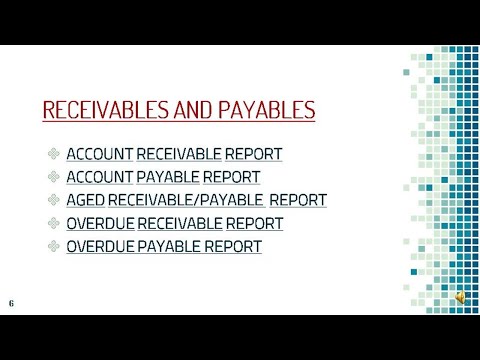 ACRO BIS/ TEX RECEIVABLE AND PAYABLE REPORTS