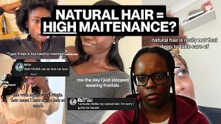 Natural Hair Is Not High Maintenance. Here Is What Actually Is | Trichologist Reacts