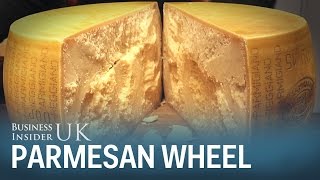 The art of perfectly cracking a £1,200 wheel of Parmesan cheese