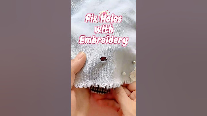 Patch a Hole with a Beautiful Embroidered Flower #diy #tutorial #tips