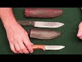 Two Custom Hand built Knifes, One Camp Knife and One Skinning Knife