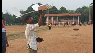 NIT Trichy, aeromodelling club,  RC Plane test flight by the RC Pilot and the aeromodeller Charan G.