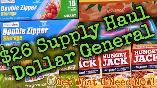 $26 Dollar General Supply Haul/ $1 Items!!!