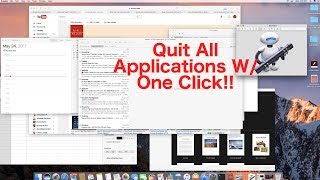 Quick video showing you how to quit all running applications on any
mac with one application! make sense?......just watch the if have
other vid...