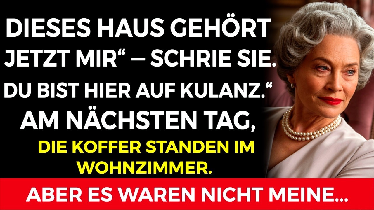Du bist nur hier, weil mein Mann es erlaubt hat“, sagte meine Schwiegertochter — Am nächsten Tag…