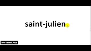 Richtig Aussprechen #  saint julien