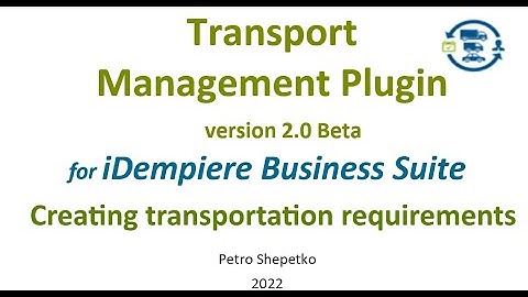 TMS Plugin 2.0 Beta [2022]  : How you can create transportation requirements.