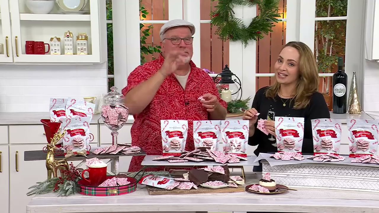 Williams &amp; Bennet (3) 6oz Bags Of Peppermint Bark on QVC