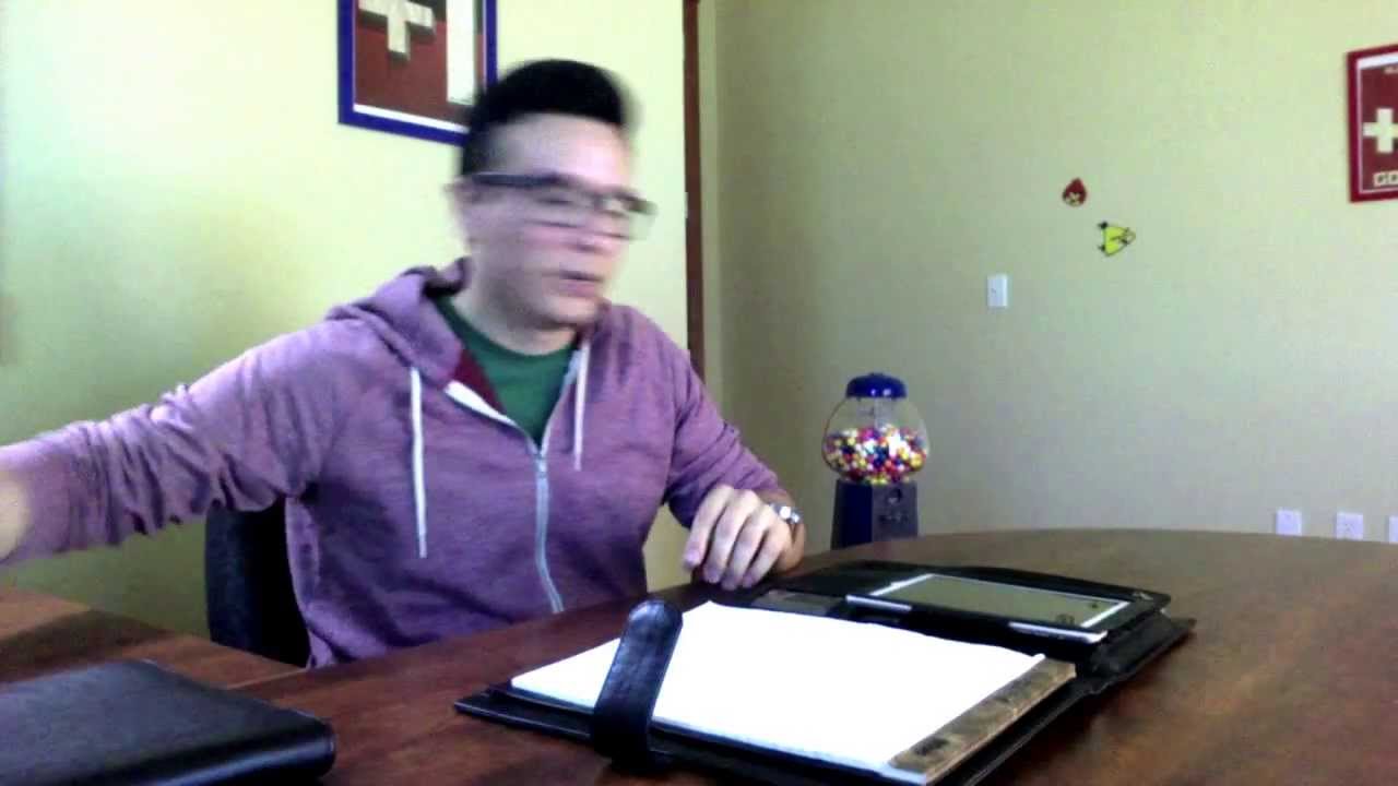 iCarryAlls Deluxe Leather Folio with Space for iPad Mini