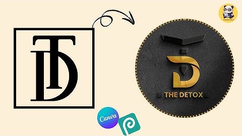 Realistic 3D Monogram Logo Design with Canva Photopea Tutorial