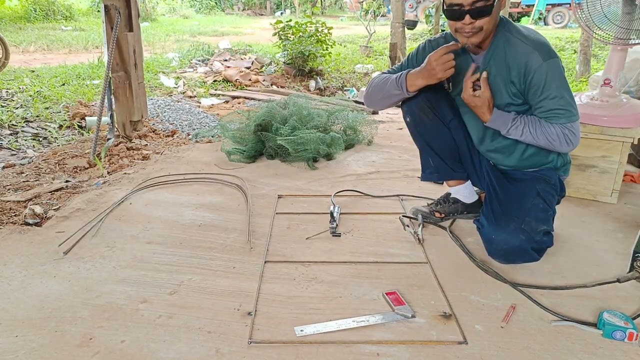 วิธีทำโครงลอบดักปลา