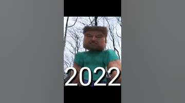 Thumbnail of evolution of steve minecraft shorts  | 2011 to 2022 | Steve  Power