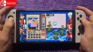 Mega Man Battle Network Legacy Collection Vol. 1 Handheld Gameplay on Nintendo Switch Oled