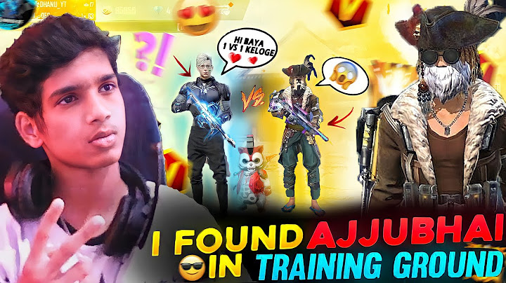 😍💓 I Found Ajjubhai 👑( Total Gaming ) in Training Ground Gone Versus❌in Telugu  | Dhanush FF Gamer |