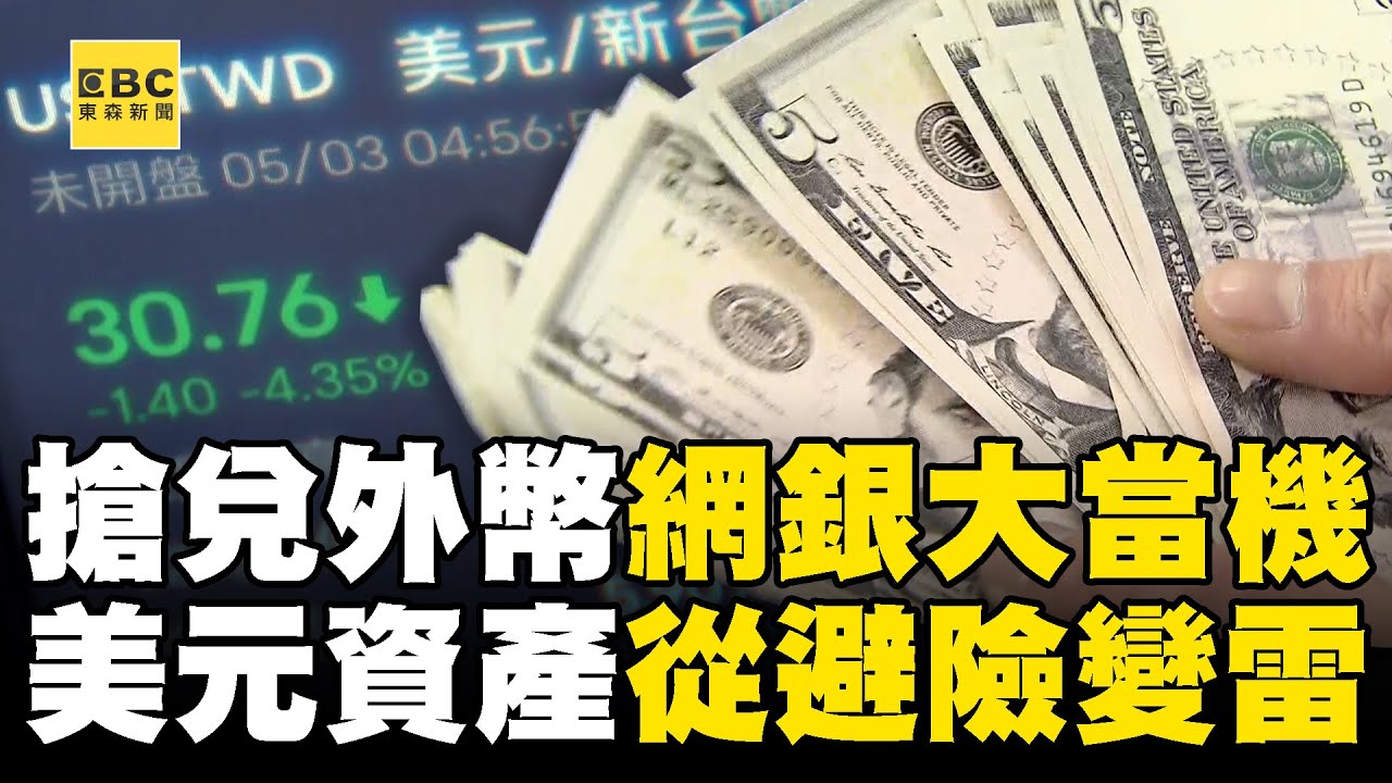 【新台幣狂漲】民眾搶兌外幣「網銀大當機」！ 美元資產「從避險變雷」投資人急脫手換台幣？
