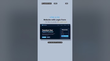 Create website with login Form#trending #coding #shorts #youtubeshort #webdevelopment #htmlcss #js