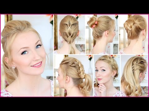 6 Einfache Frisuren Fur Bad Hair Days Ungewaschene Haare Youtube