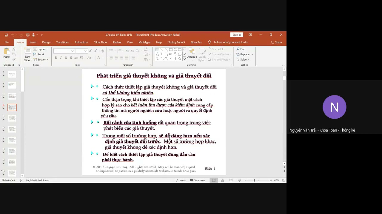 Outline Video Thống kê_Buổi 5
