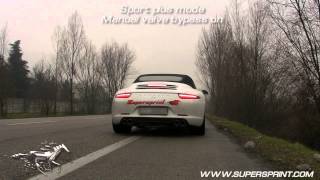 Porsche 991 Carrera S - Supersprint Exhaust - Full throttle acceleration sound.