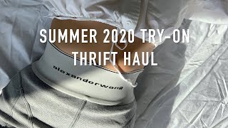 SUMMER 2020 TRY ON THRIFT HAUL | Alexander wang, Reformation, Depop finds