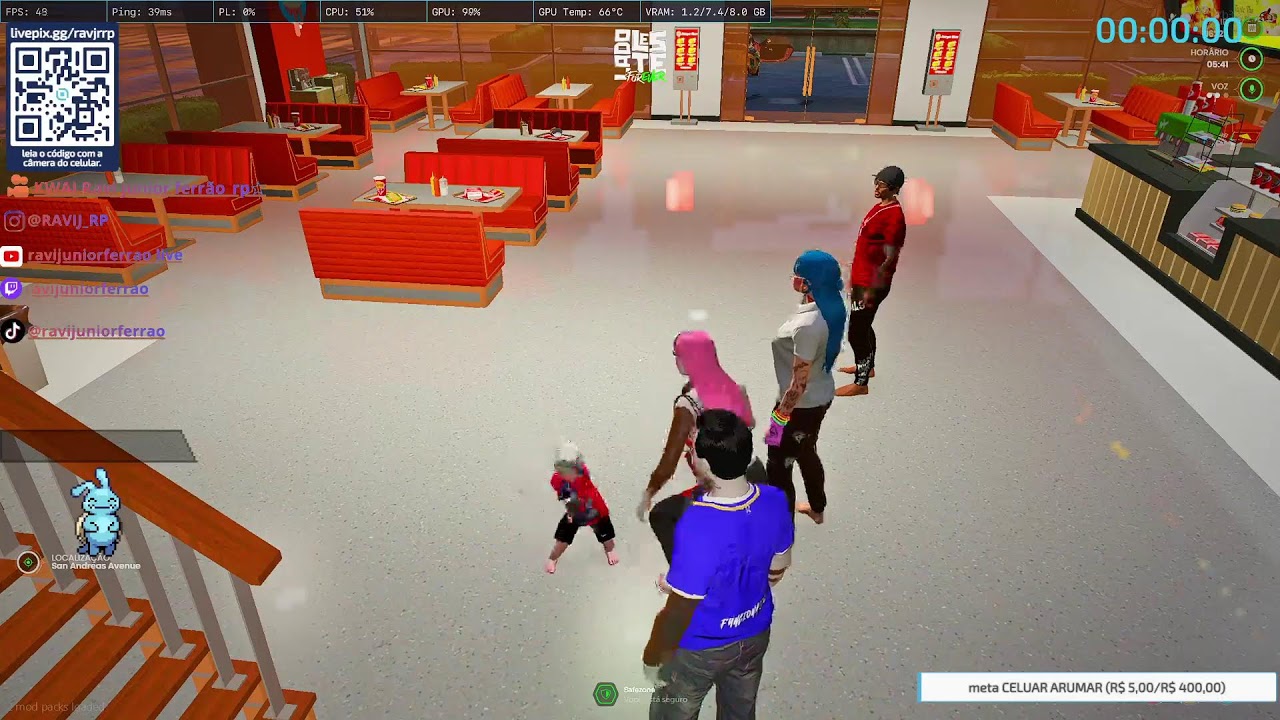 +18 GTA RP Ravi  kkk vamnos la  !pix  !ajuda  !insta 🔴AOVIVO🔴