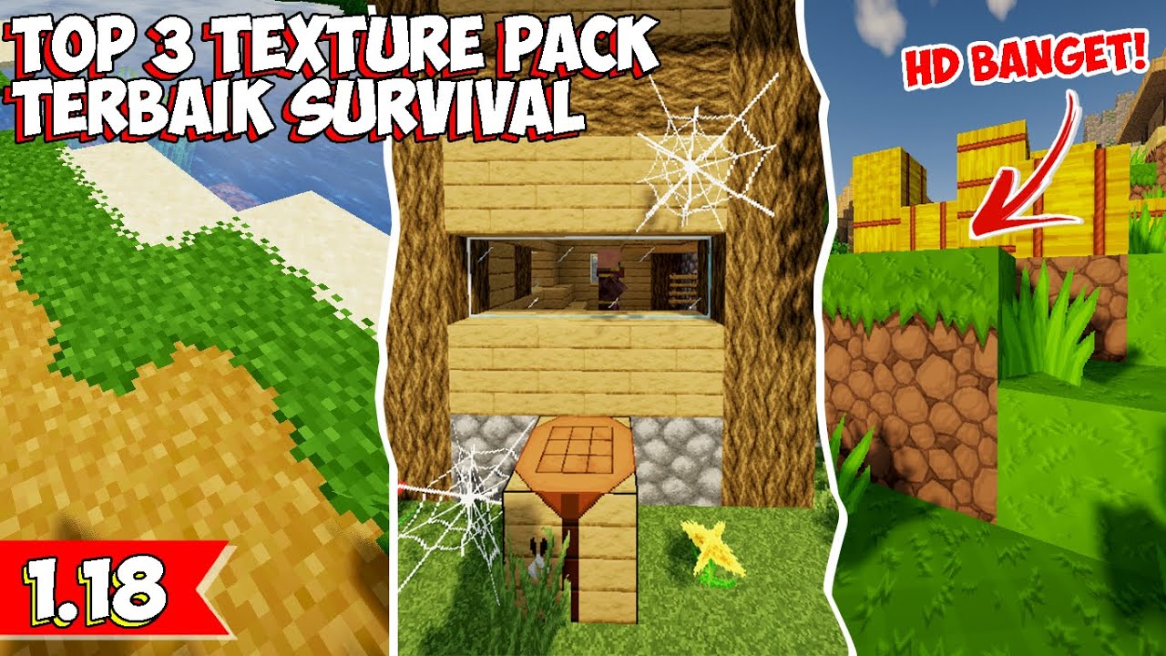 ANDALAN PLAYER MINECRAFT NIH, 3 TEXTURE PACK TERBAIK COCOK BUAT ...