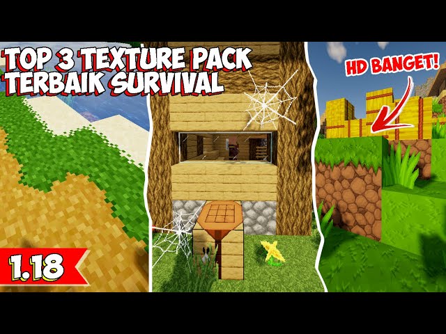 ANDALAN PLAYER MINECRAFT NIH, 3 TEXTURE PACK TERBAIK COCOK BUAT SURVIVAL -Texture Pack Minecaft 1.18 class=