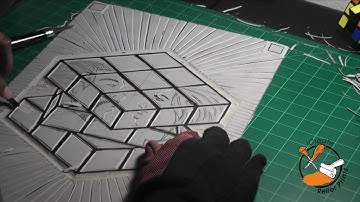 cwthecreative - Control vs Chaos, linocut print process, timelapse video