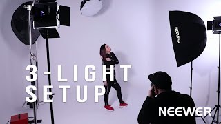 Three Light Photography Set Up | Neewer Photography
