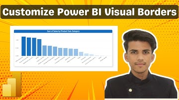 How To Add or Remove Visual Border In Power BI Visuals (2025) | Power BI Tutorials